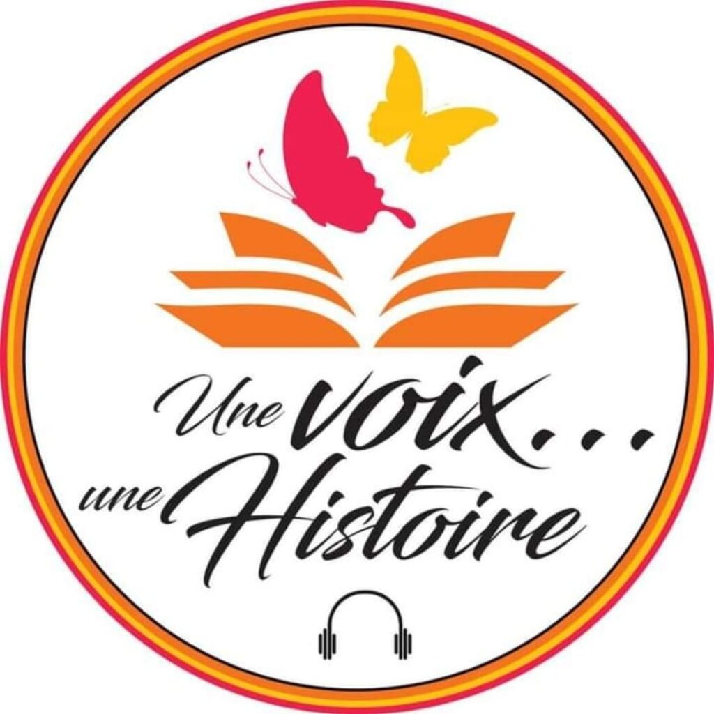 Une voix...Une histoire, logo de la maison d'édition de livres audios 