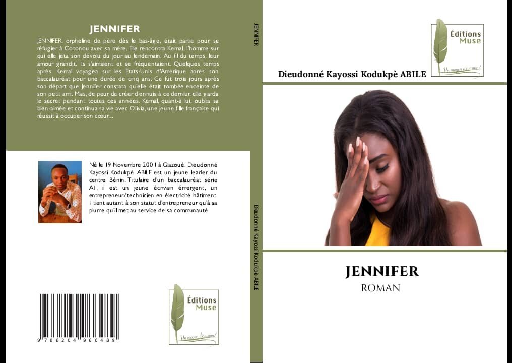 Annonce du livre JENNIFER : Dieudonné Kayossi Kodukpè ABILE