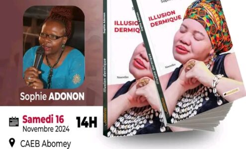 Sophie Adonon en causerie littéraire autour de son livre Illusion dermique à Abomey et à Cotonou les 16 et 19 novembre 2024 