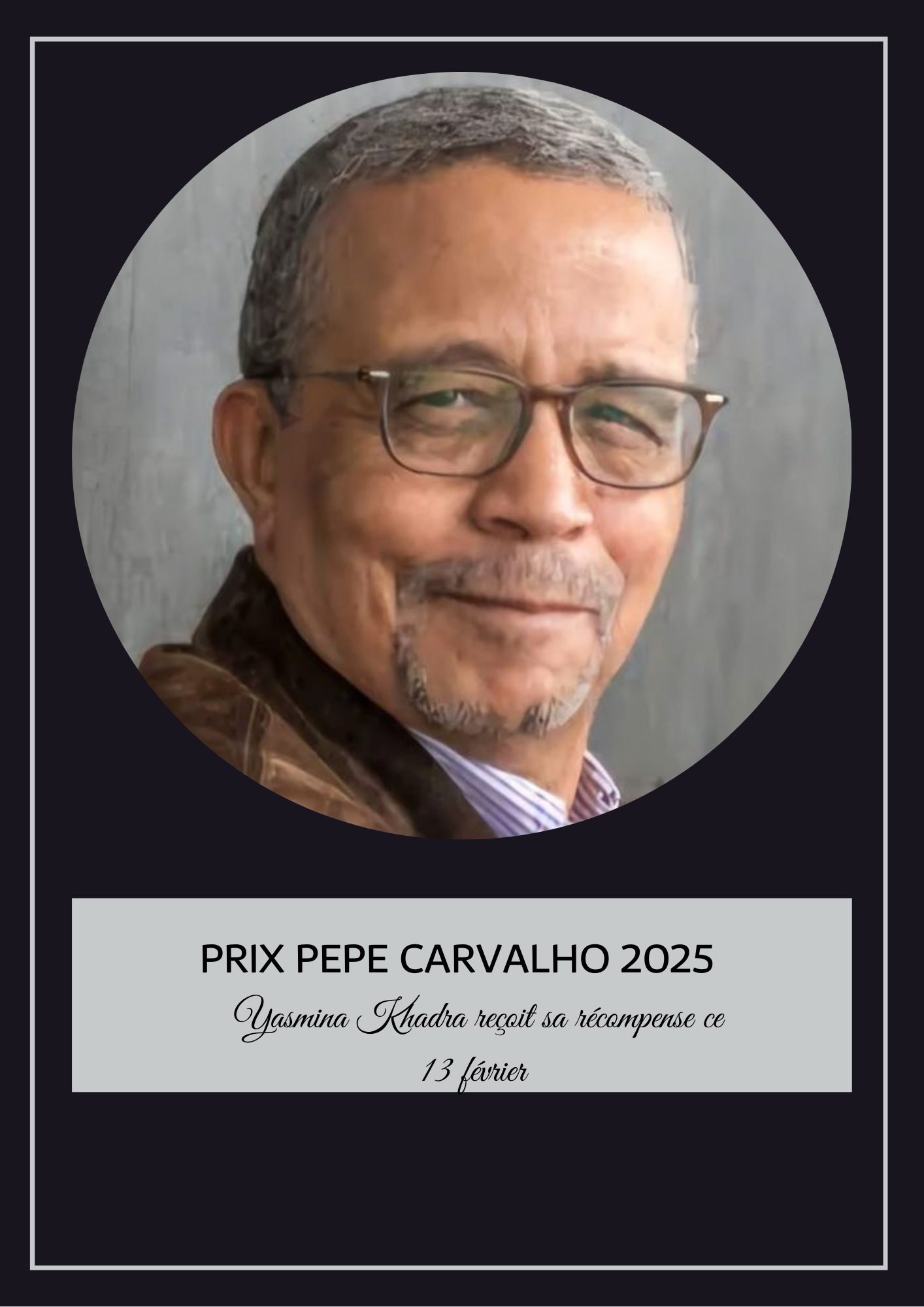 Lauréat du Prix Pepe Carvalho 2025 : Yasmina Khadra reçoit sa récompense ce 13 février