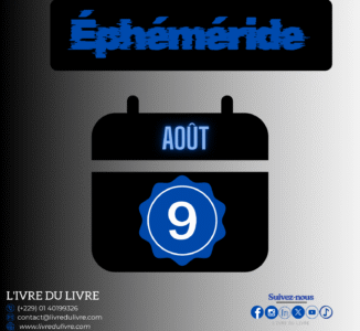 Éphéméride livresque – 9 août (jour 221)