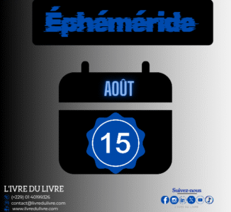 Éphéméride livresque – 15 août (jour 227)