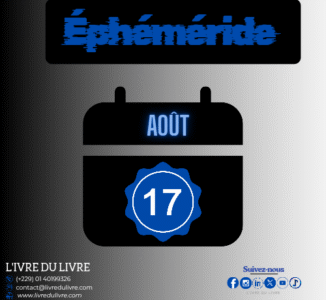 Éphéméride livresque – 17 août (jour 229)