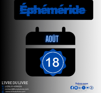 Éphéméride livresque – 18 août (jour 230)