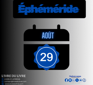 Éphéméride livresque – 29 août (jour 241)