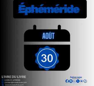 Éphéméride livresque – 30 août (jour 242)