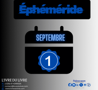 Éphéméride livresque – 1er septembre (jour 244)