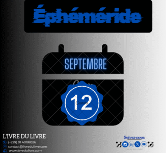 Éphéméride livresque – 12 septembre (jour 255)