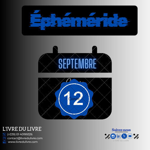 Éphéméride livresque – 12 septembre (jour 255)