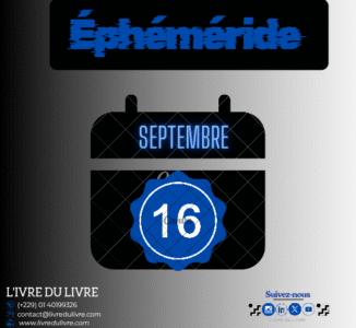 Éphéméride livresque – 16 septembre (jour 259)