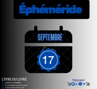 Éphéméride livresque – 17 septembre (jour 260)