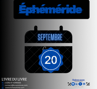 Éphéméride livresque – 20 septembre (jour 263)