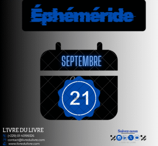 Éphéméride livresque – 21 septembre (jour 264)