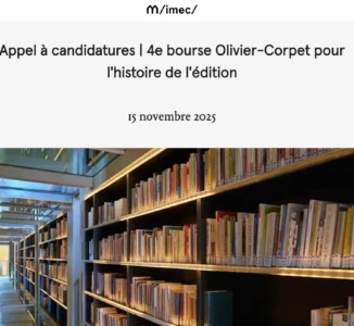 Bourse Olivier-Corpet : 3 000 € pour une recherche d’excellence sur l’édition contemporaine