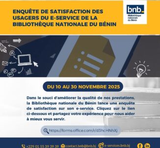 Bibliothèque nationale du Bénin : une enquête pour améliorer le e-Service après plus de 5 000 numéros attribués