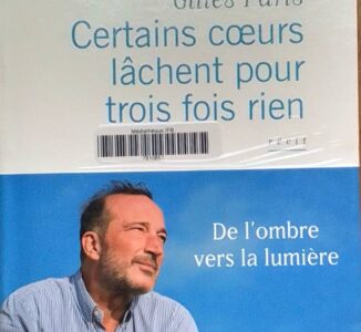 Certains cœurs lâchent trois fois rien de Gilles Paris : Le récit d’un écrivain qui survécu à huit consécutives dépressions.